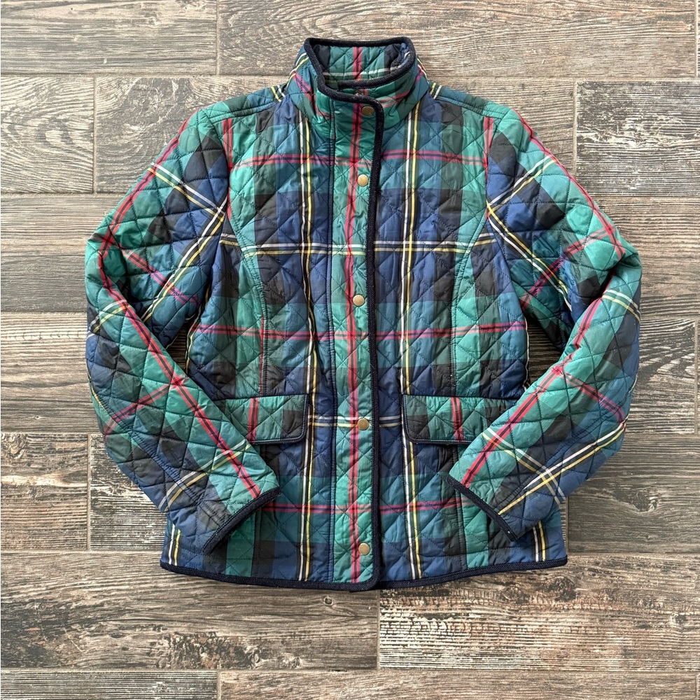 Talbots Plaid Quilted Jacket